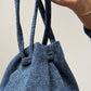 SECCHIELLO IN TWEED SPIGATO "BLU"