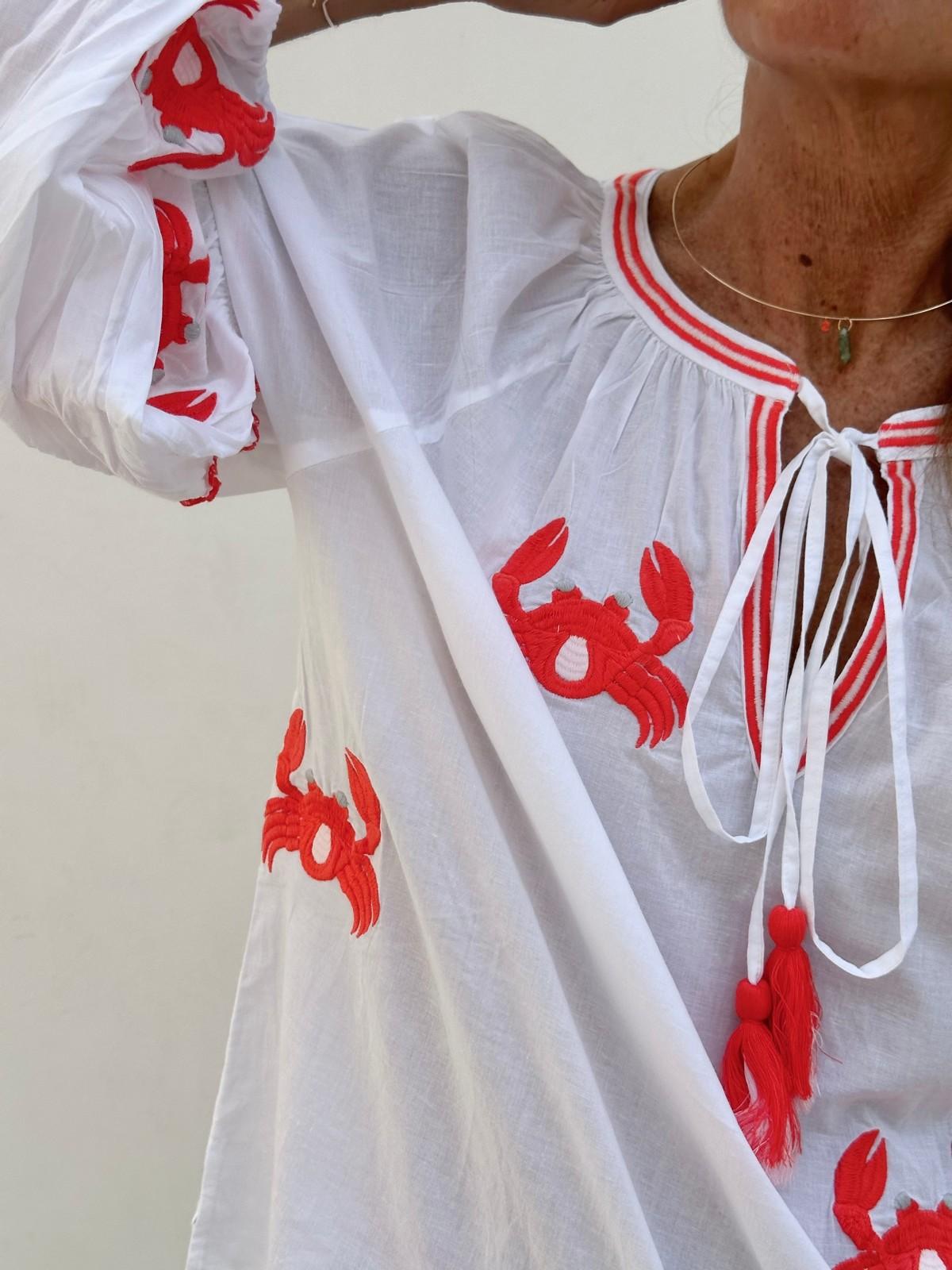CAMICIA GRANCHIO CORALLO GRANCHIO A# CASA DEL BIANCO 