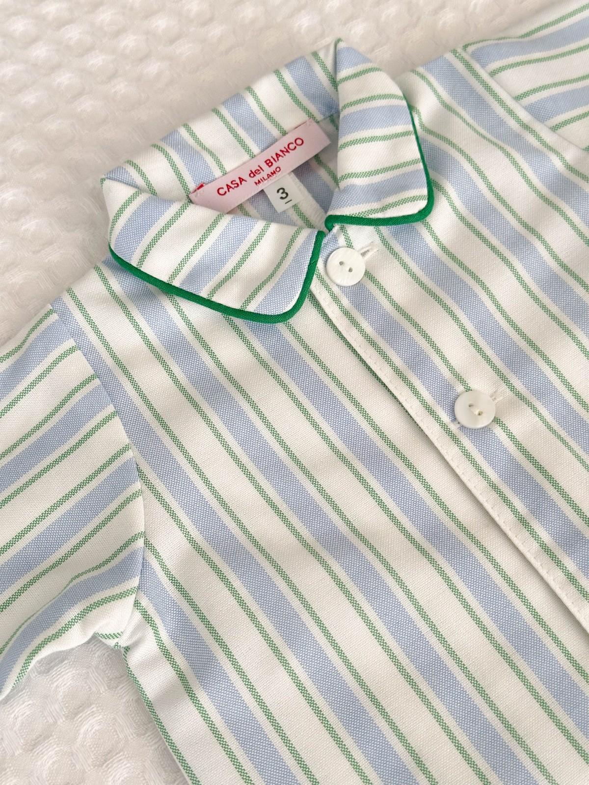 TUTINA RIGONE AZZURRO/VERDE TUBFRGO VAZVER SILVIA SCALMANA 