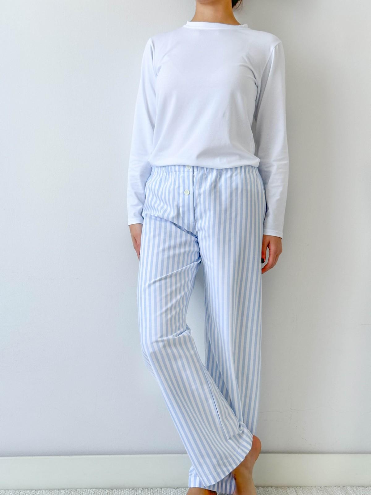 PANTALONI DONNA TAGLIATELLA AZZURRA PADFTAG AZZ SILVIA SCALMANA 