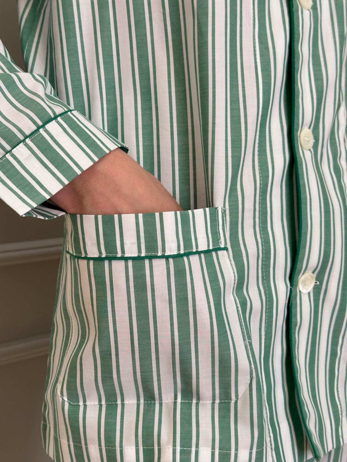 PIGIAMA UOMO RIGONE VERDE PROFILO VERDE COUPRGO VERVER SILVIA SCALMANA 
