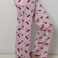 PANTALONI DONNA RIGA FRAGOLA STAMPA CILIEGIA PADPSTA GILIEGIA SILVIA SCALMANA 