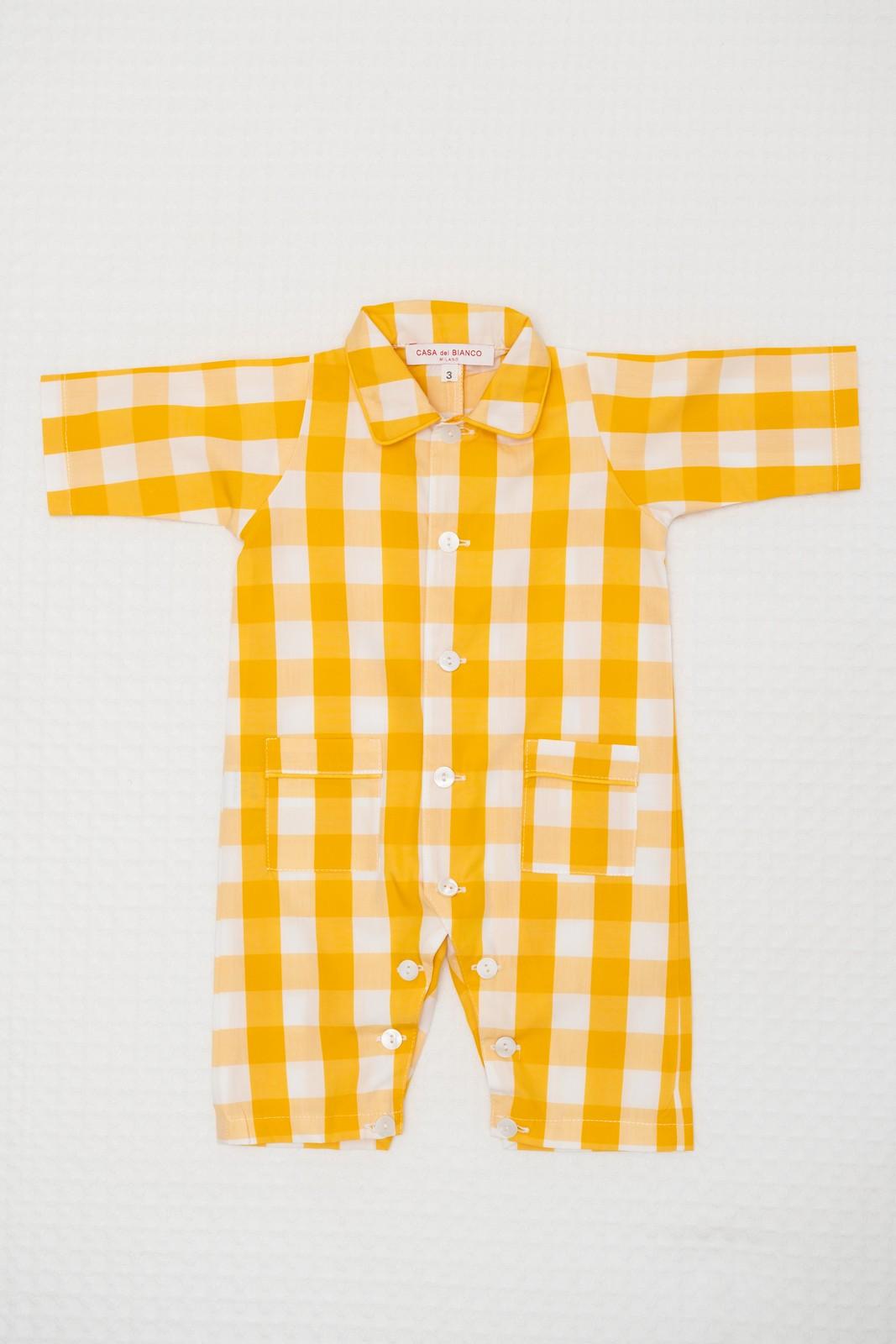 TUTINA POPELINE QUADRONE GIALLO PROFILO GIALLO TUBPQDR GIAGIA SILVIA SCALMANA 