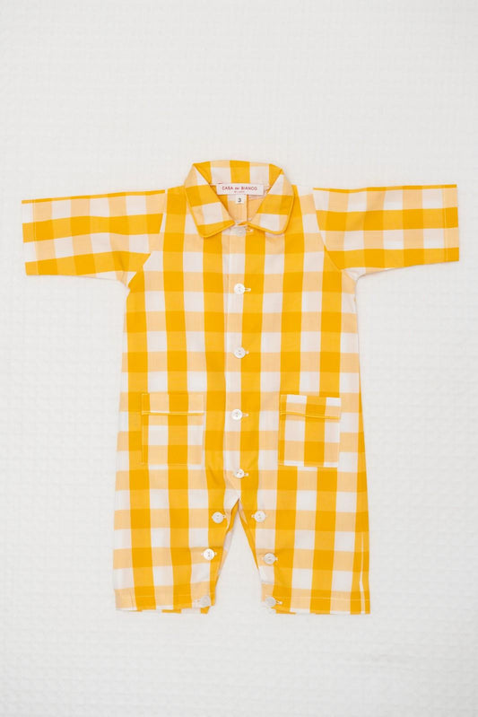 TUTINA POPELINE QUADRONE GIALLO PROFILO GIALLO TUBPQDR GIAGIA SILVIA SCALMANA 