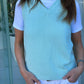 GILET COTONE DONNA VERDE GILTDC VERDE SILVIA SCALMANA 