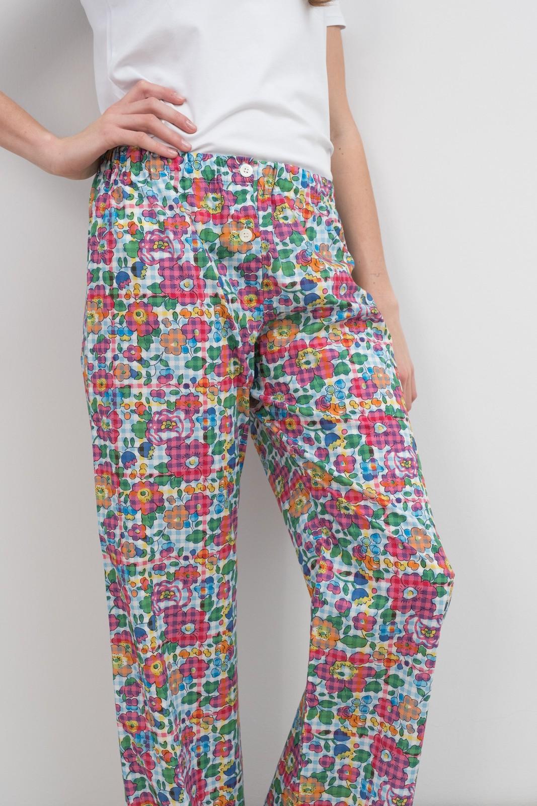 PANTALONI LIBERTY DONNA BETSY CHECK PADL BETSYCHECK SILVIA SCALMANA 