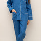COMPLETO DONNA LINO UNITO BLU PROFILO LATTE CODIUNI BLULAT SILVIA SCALMANA 