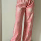 PANTALONI DONNA FLANELLA FINESTRATO ROSSO PDFL FINEST ROSSO SILVIA SCALMANA 