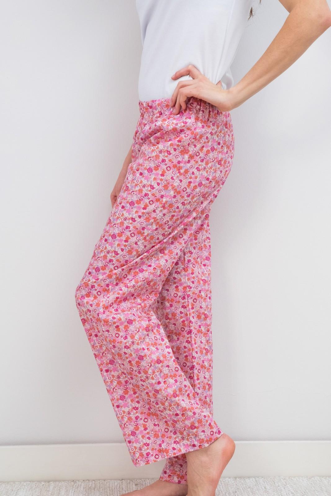 PANTALONI LIBERTY DONNA GEORGIE ROSA PADL GEORGIEROSA SILVIA SCALMANA 