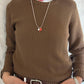 GIROCOLLO COTONE DONNA MARRONE GIRTDC MARRONE SILVIA SCALMANA 