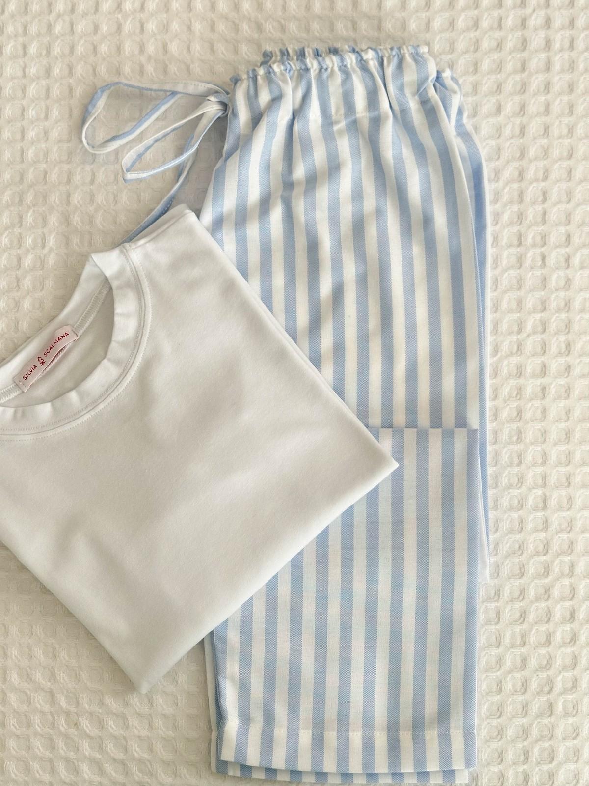 PANTALONI BIMBO TAGLIATELLA AZZURRA PABFTAG AZZ SILVIA SCALMANA 