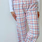 PANTALONI DONNA SCOZZESE AZZURRO/ROSSO PADFSCO AZZ SILVIA SCALMANA 
