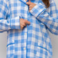 COMPLETO DONNA LINO QUADRONE AZZURRO PROFILO BLUETTE CODIQDR AZZBLU SILVIA SCALMANA 