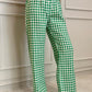 PANTALONI DONNA LINO QUADRO VERDE PADIQDR VER SILVIA SCALMANA 