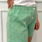 SHORTS DONNA LINO VERDE SHDIUNI VER SILVIA SCALMANA 