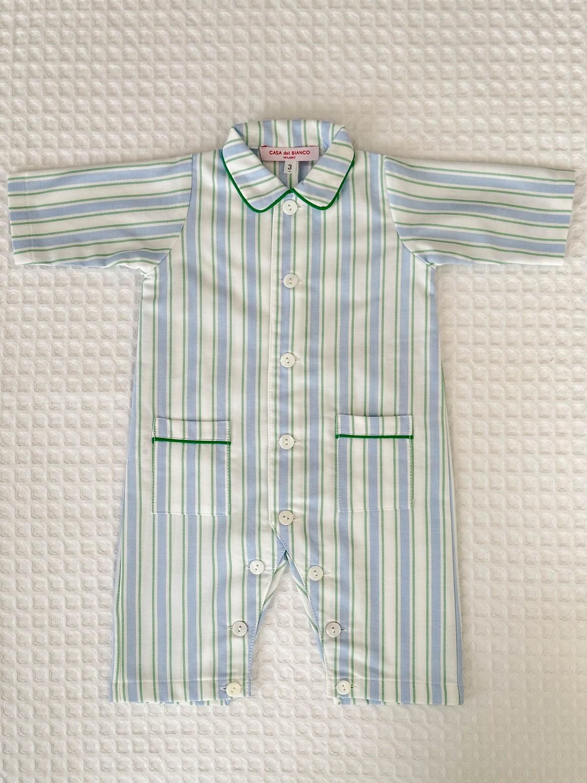 TUTINA RIGONE AZZURRO/VERDE TUBFRGO VAZVER SILVIA SCALMANA 