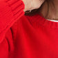 GIROCOLLO DONNA COTONE ROSSO