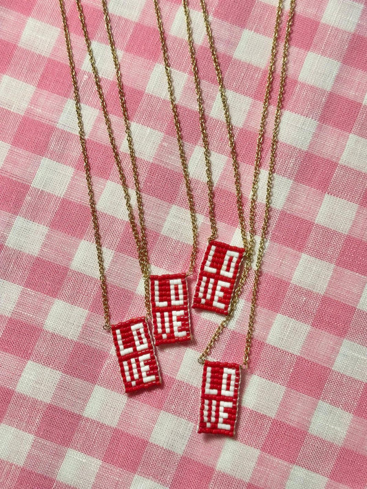 COLLANINA LOVE ROSSO COLLANA LOVEROSSO SILVIA SCALMANA 