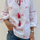 CAMICIA PESCE ROSSO PESCEC A# CASA DEL BIANCO 