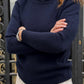 GIROCOLLO DONNA IN LANA "BLU"
