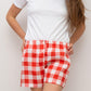 SHORTS LINO QUADRONE CORALLO SHDIQDR COR SILVIA SCALMANA 
