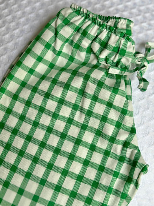 PANTALONE BAMBINO IN FLANELLA FINESTRATO VERDE PBFL FINESTVERDE SILVIA SCALMANA 