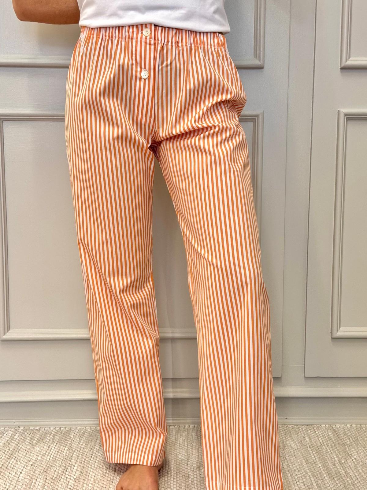 PANTALONI DONNA RIGA ARANCIONE PADPRIG ARA SILVIA SCALMANA 