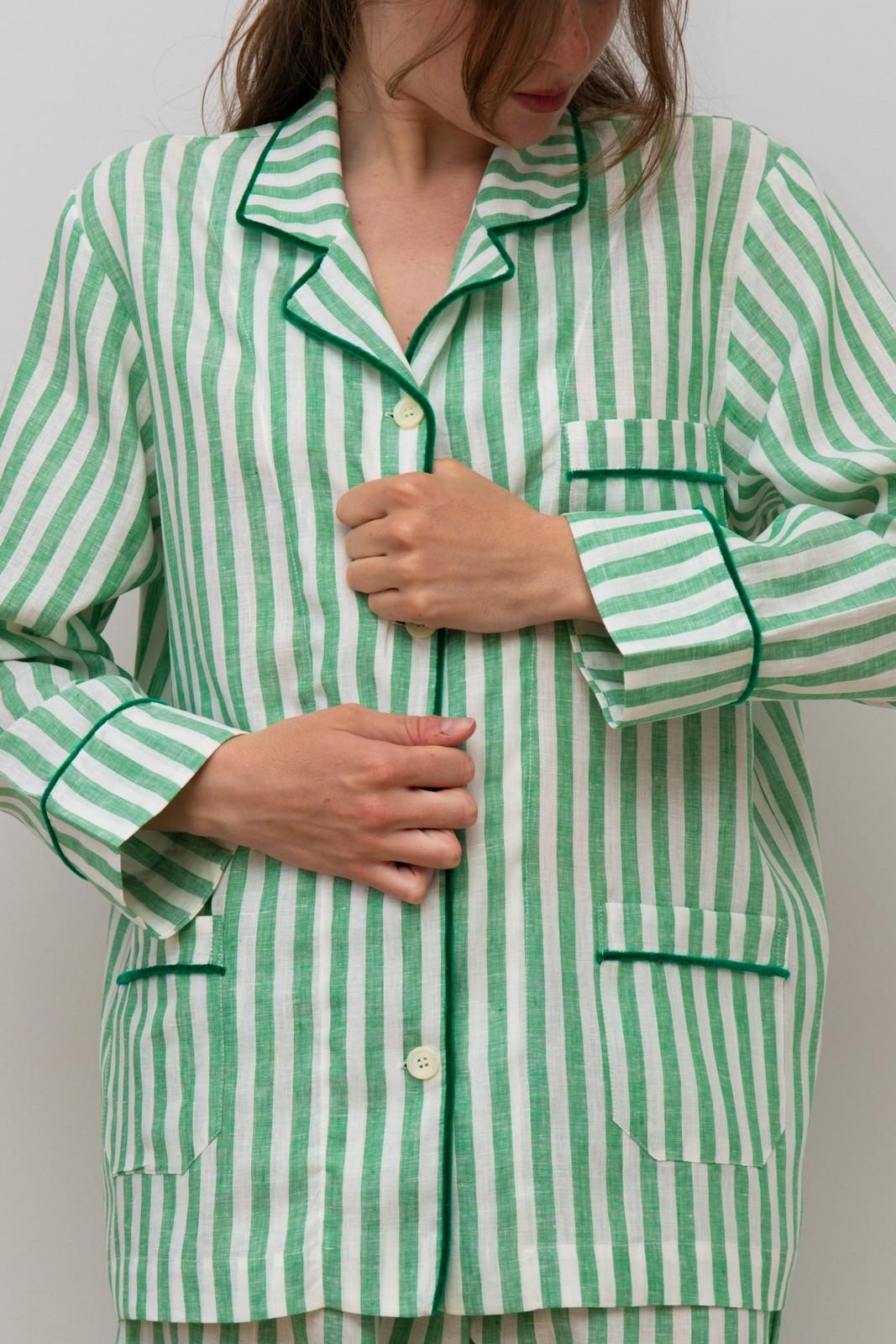 COMPLETO DONNA LINO TAGLIATELLA VERDE PROFILO VERDE CODITAG PRTPRT SILVIA SCALMANA 