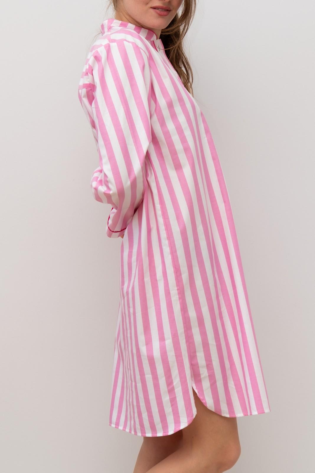 CAMICIA DA NOTTE MANICHE LUNGHE TAGLIATELLA FRAGOLA PROFILO LAMPONE NLDPTAG FRGLAM SILVIA SCALMANA 