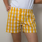 SHORTS DONNA QUADRONE GIALLO SHDPQDR GIA SILVIA SCALMANA 