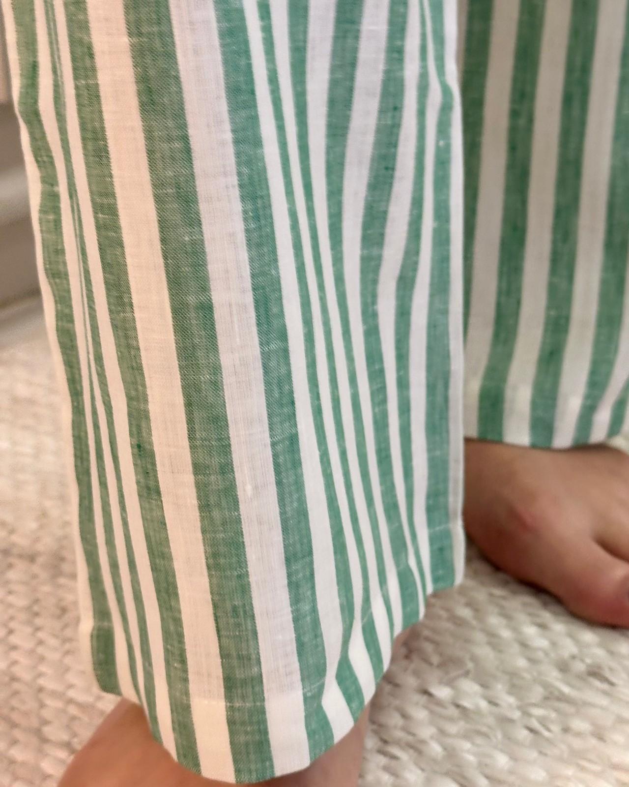 PANTALONI DONNA LINO TAGLIATELLA VERDE PADITAG VER SILVIA SCALMANA 