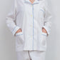 COMPLETO DONNA OXFORD BIANCO PROFILO AZZURRO CODOUNI BIAAZZ SILVIA SCALMANA 
