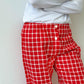 PANTALONI DONNA FINESTRATO FONDO ROSSO PADFFIN ROS SILVIA SCALMANA 