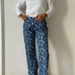 PANTALONI LIBERTY DONNA "BETSY MEADOW" BLU PDLIB BETSYFBLU SILVIA SCALMANA 
