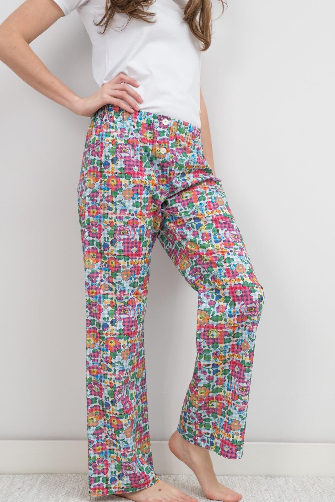 PANTALONI LIBERTY DONNA BETSY CHECK PADL BETSYCHECK SILVIA SCALMANA 