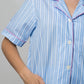 COMPLETO CORTO DONNA RIGONE AZZURRO PROFILO FRAGOLA CCDPRGO AZZFRG SILVIA SCALMANA 