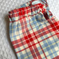 PANTALONI BAMBINO IN FLANELLA SCOZZESE AZZURRO/ROSSO PBFL SCOZZAZZROSSO SILVIA SCALMANA 