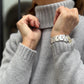 COLLO ALTO DONNA IN LANA "GRIGIO"