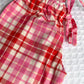 PANTALONI BAMBINO IN FLANELLA SCOZZESE FRAGOLA/ROSSO PBFL SCOZZFRAGOLAROSSO SILVIA SCALMANA 