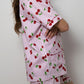 COMPLETO CORTO DONNA RIGA FRAGOLA STAMPA CILIEGIA CCDPSTA CILIEGIA SILVIA SCALMANA 