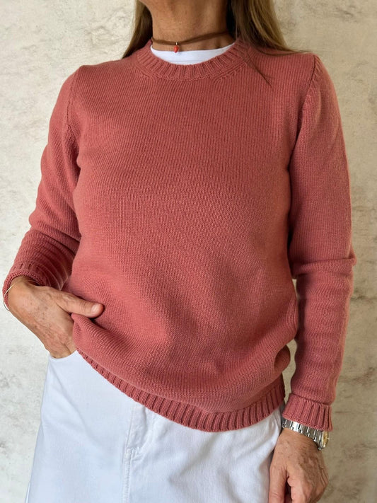 GOLF GIROCOLLO DONNA LANA ROSA CRETA GIRTDL ROSACRETA SILVIA SCALMANA 