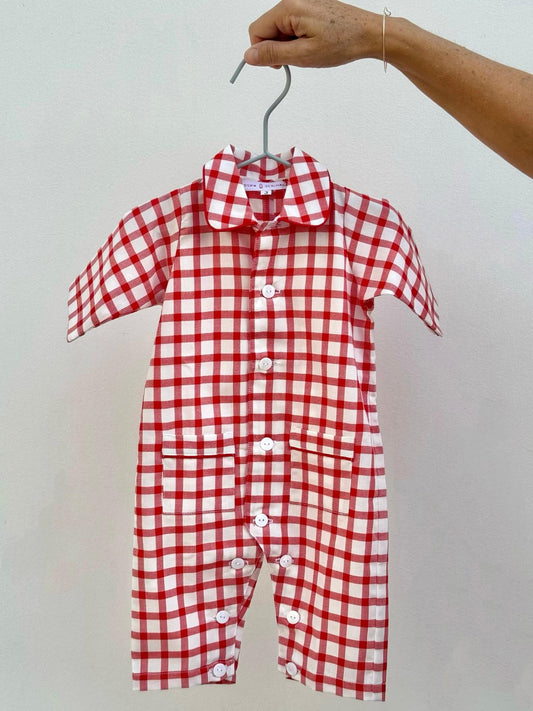 TUTINA BEBE' IN FLANELLA FINESTRATO ROSSO TBFLFINEST ROSSO SILVIA SCALMANA 