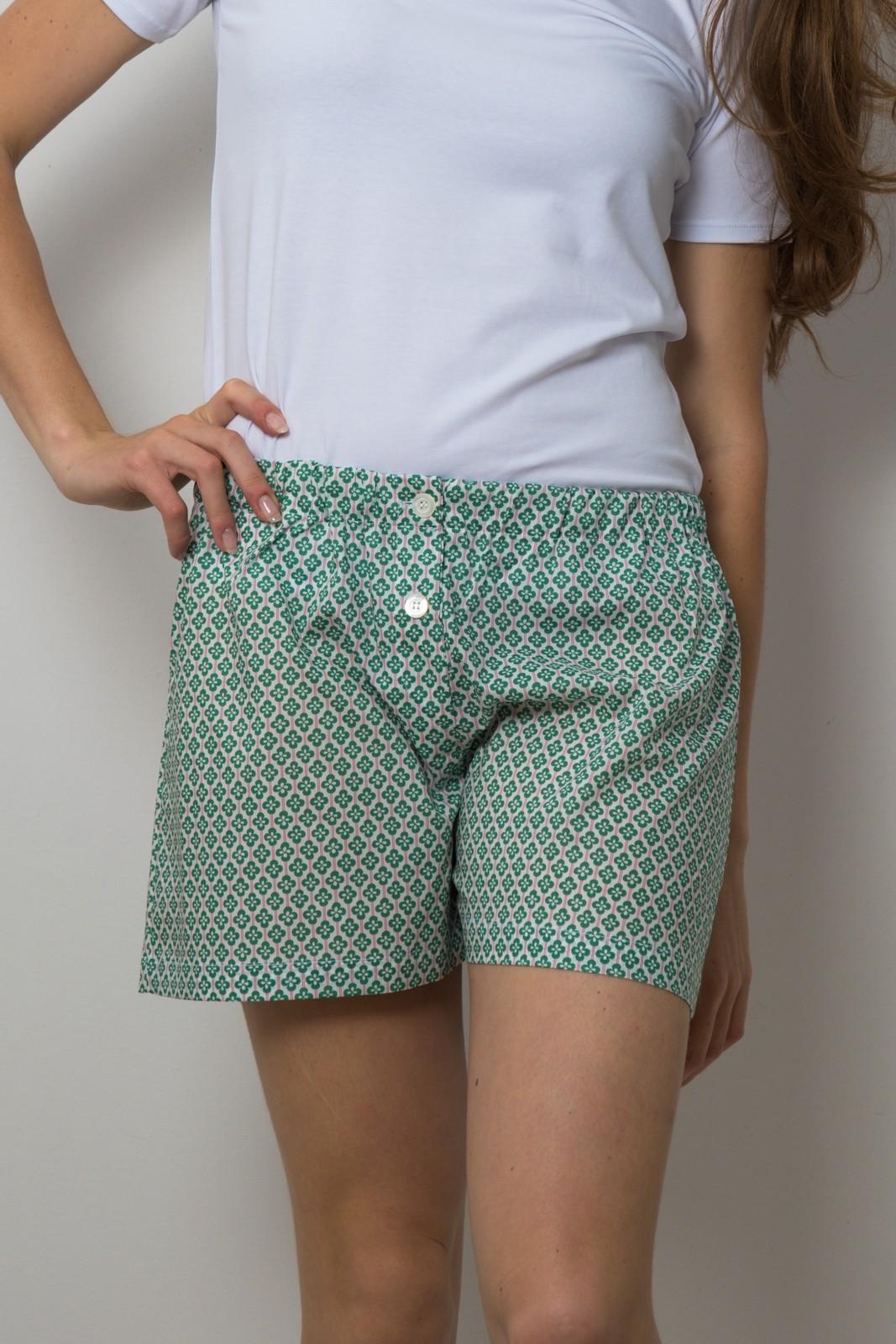 SHORTS LIBERTY DONNA CLOVER FIELDS VERDE SHDL CLOVERVERDE SILVIA SCALMANA 