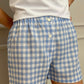 SHORTS DONNA LINO QUADRO AZZURRO SHDIQDR AZZ SILVIA SCALMANA 