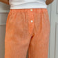 PANTALONI DONNA LINO ARANCIONE PADIUNI ARA SILVIA SCALMANA 