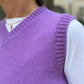 GILET DONNA IN LANA "LAVANDA"