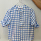 CAMICIA BAMBINO IN LINO QUADRO AZZURRO CKBIQDR AZZ SILVIA SCALMANA 