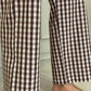 PANTALONI POPELINE QUADRO MARRONE PADPQDR MAR SILVIA SCALMANA 