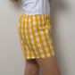 SHORTS DONNA QUADRONE GIALLO SHDPQDR GIA SILVIA SCALMANA 