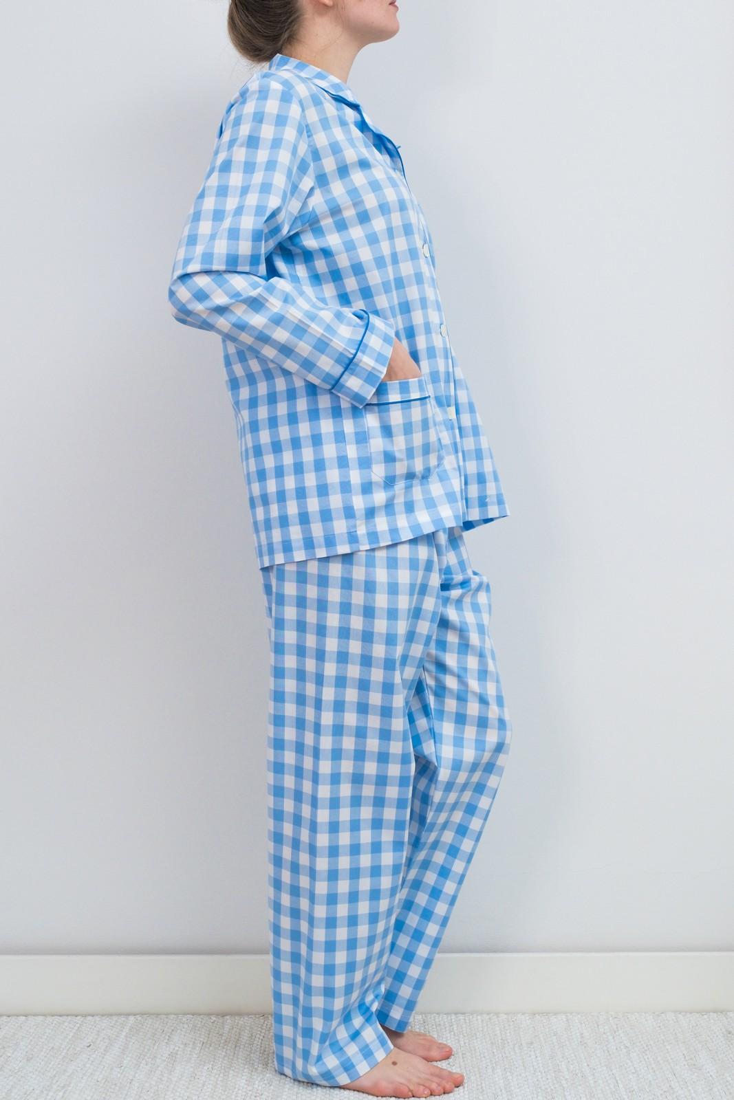 COMPLETO DONNA QUADRONE AZZURRO PROFILO AZZURRO CODPQDR AZZAZO SILVIA SCALMANA 